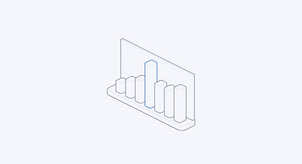 Bars line figure, an isometric drawing that answers the pointer